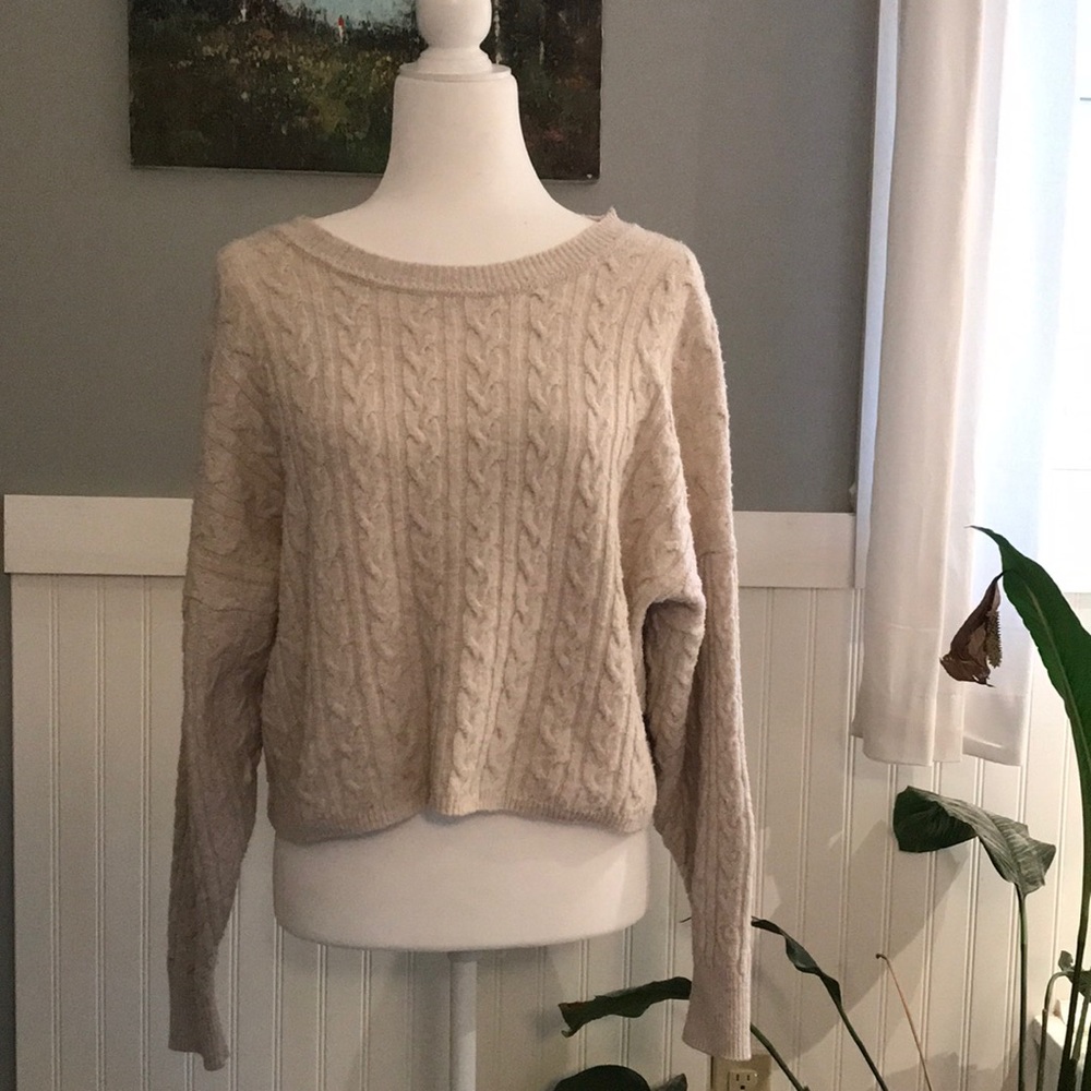 Hippie Rose sweater, cable knit